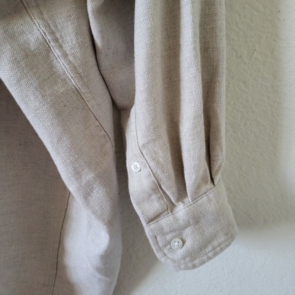 Unworn Frank & Eileen McLoghlin Shirt Jacket in Natural Shacket - Picture 9 of 12